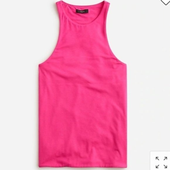 J.Crew Women's Pink FormKnit Cutaway Tank Top - Size Large - Picture 3 of 10